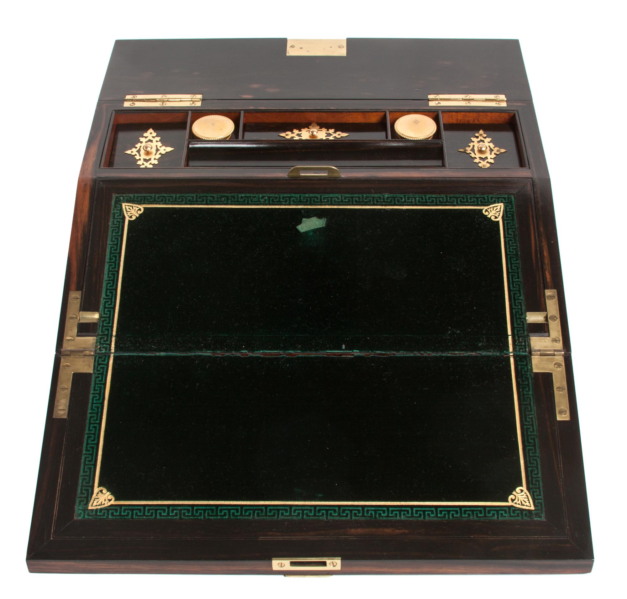 A Continental Lapdesk Height 4 1/8 x width 14 x depth 10 inches.