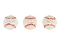 A Group of 13 3,000 Hit Club Single Signed Autograph Baseballs (Beckett Authentication Services Certified)