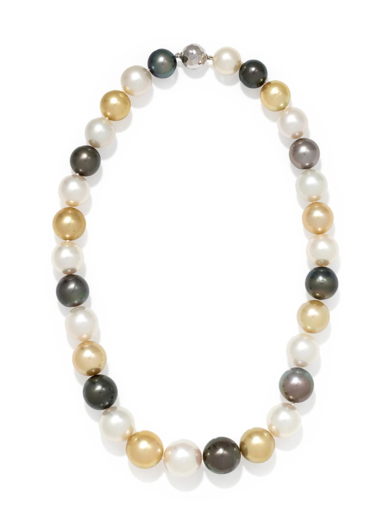 CULTURED MULTICOLOR SOUTH SEA PEARL NECKLACE