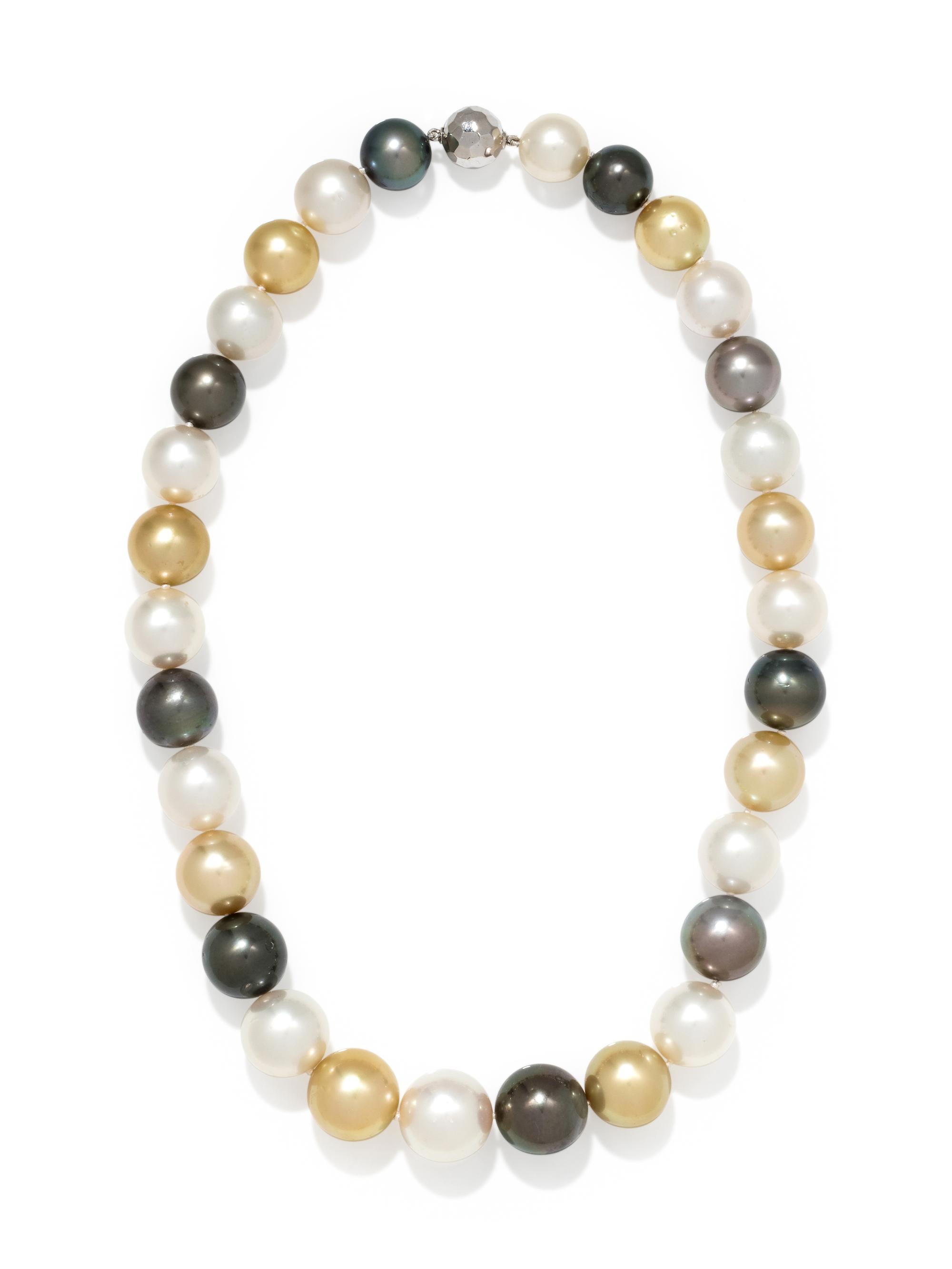 CULTURED MULTICOLOR SOUTH SEA PEARL NECKLACE
