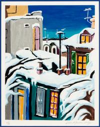 Lois Mailou Jones (American, 1905-1998) — Untitled (Winter Night), 1996