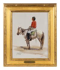 Indian on Horse, 1908