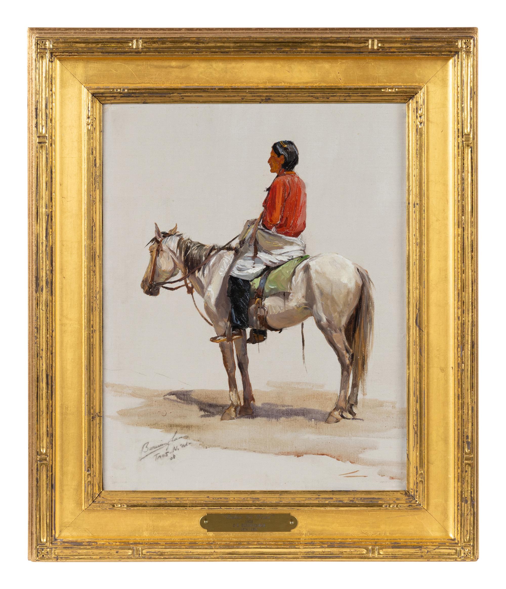 Indian on Horse, 1908