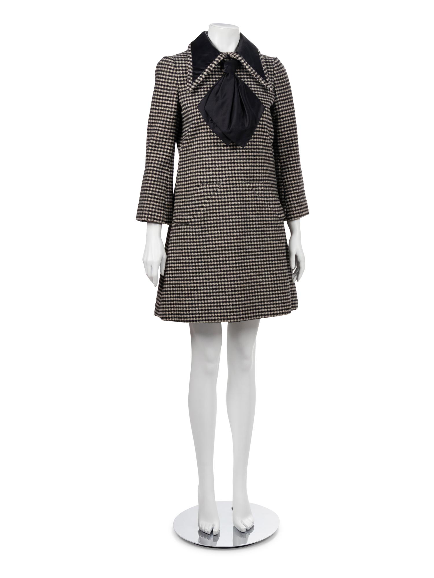 Geoffrey Beene Wool Dress with Tie, Fall 1969