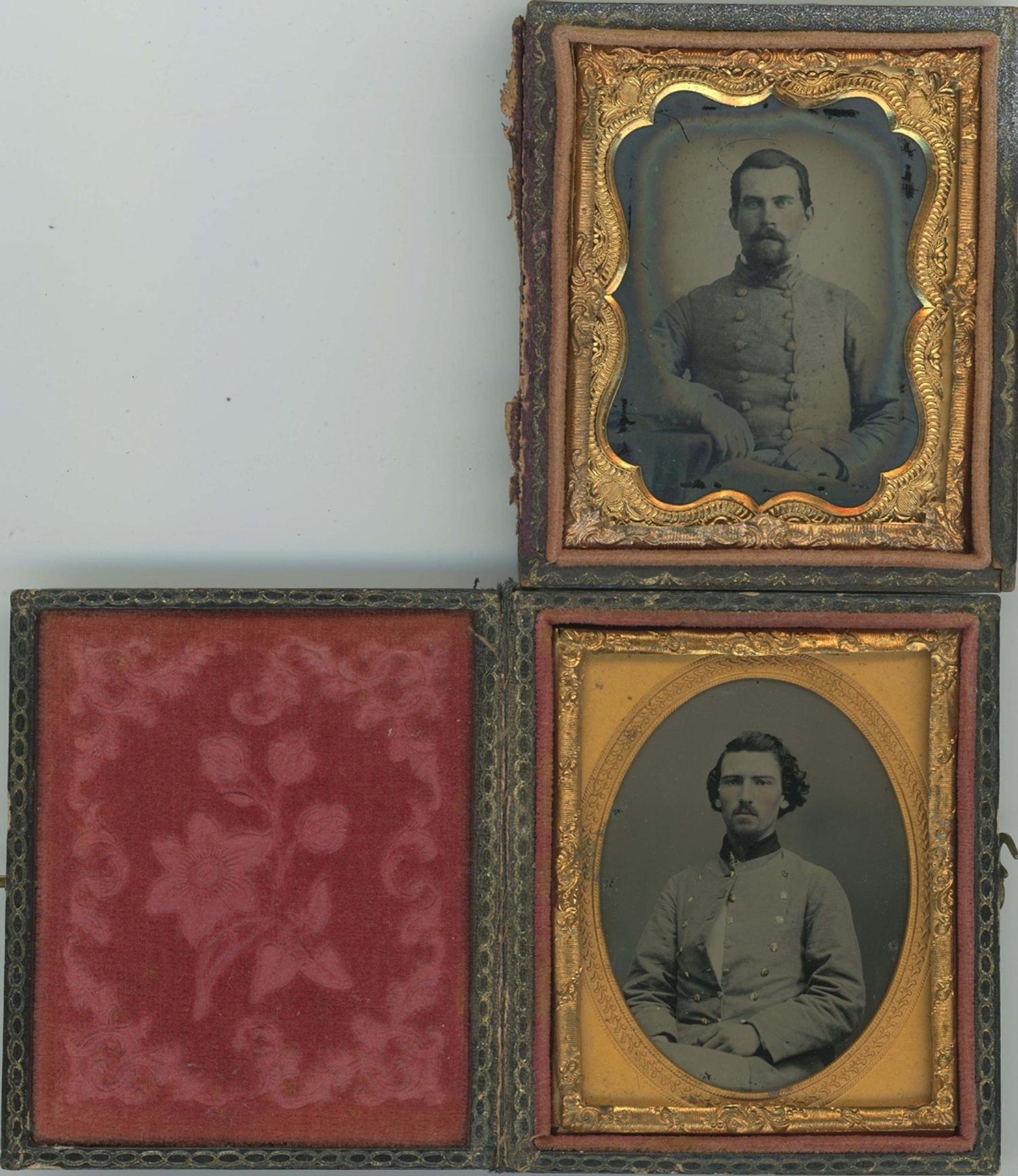 [Ambrotypes] A Pair of Confederate Officers