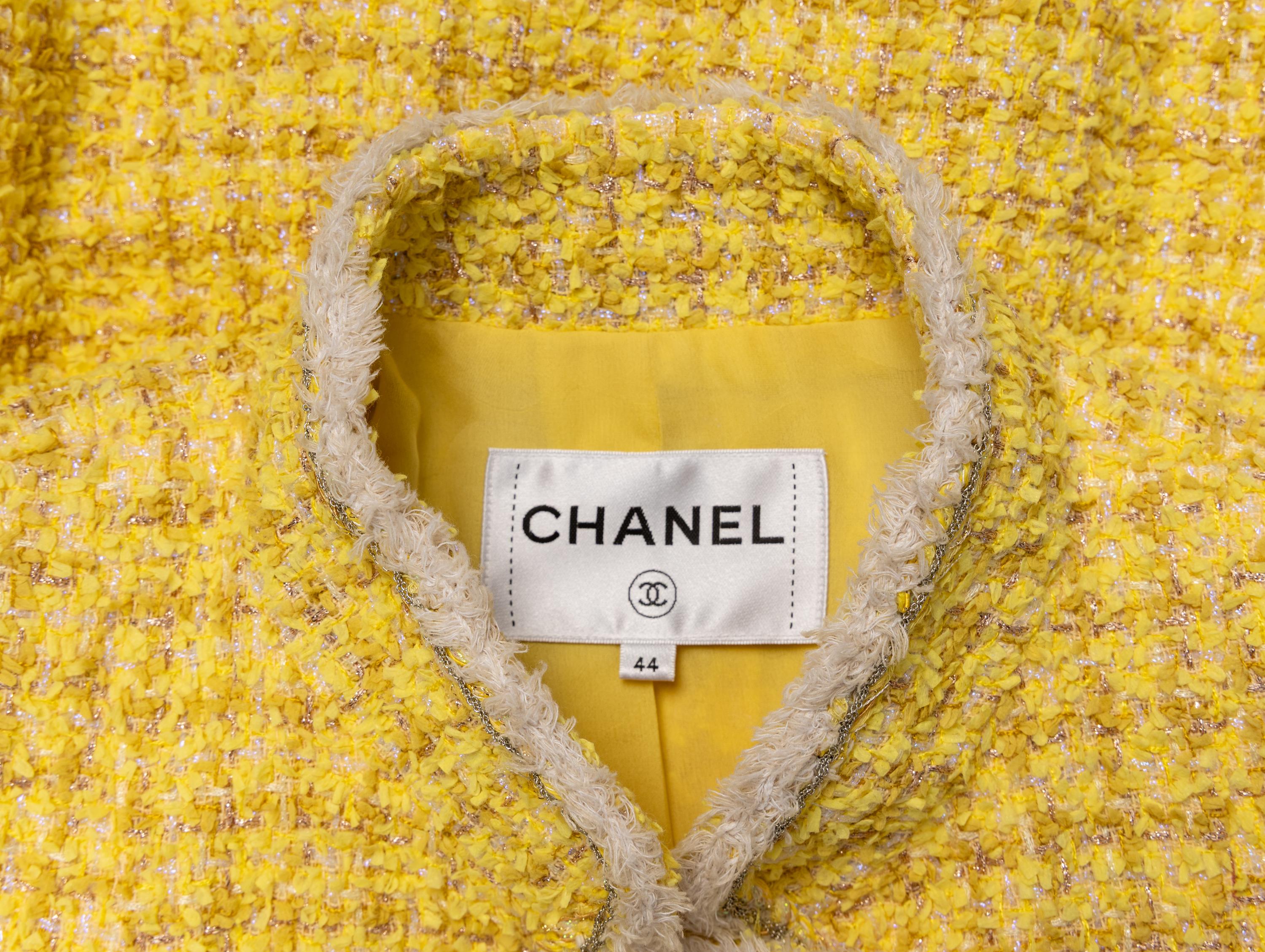 Chanel, Lemon Yellow Tweed Jacket