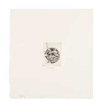 MOSER, Barry. Fafner. [ca 1980]. 276 x 260 mm. Copperplate engraving. Captioned and signed in pencil.