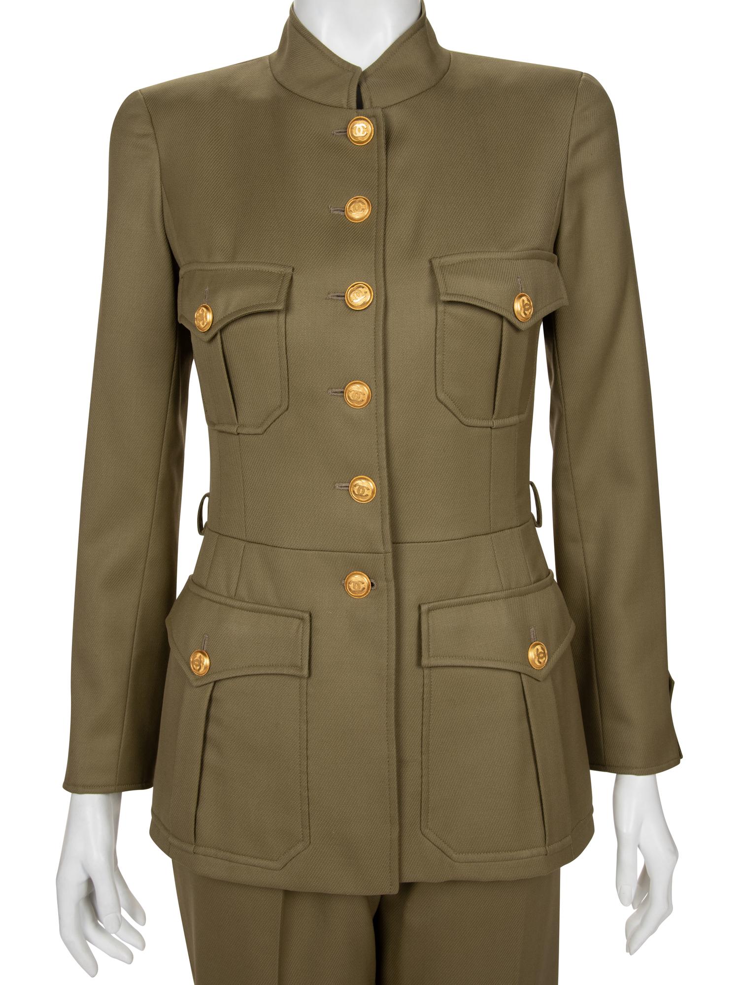 Chanel Military-Style Pant Ensemble, Fall 1996