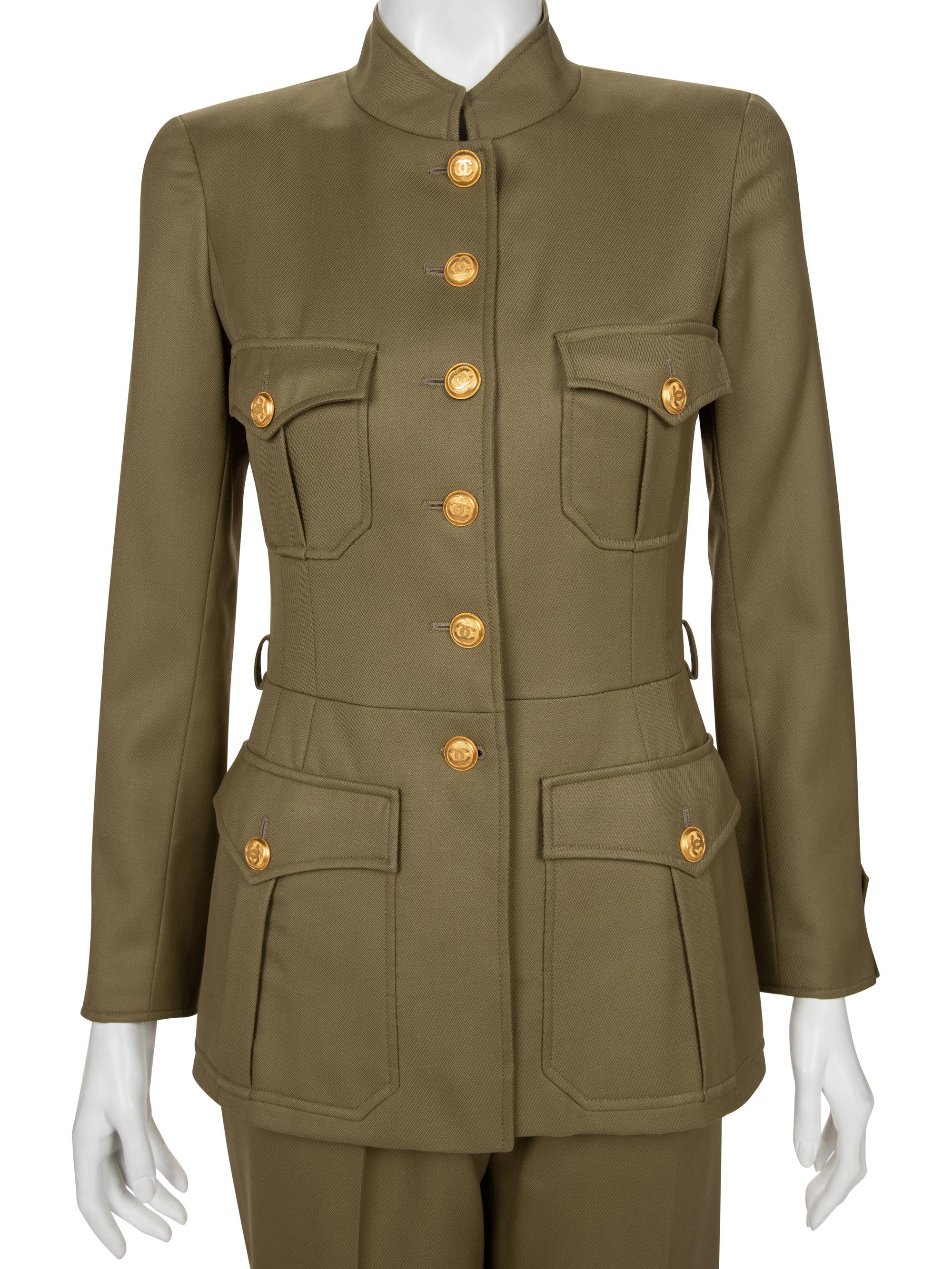 Chanel Military-Style Pant Ensemble, Fall 1996