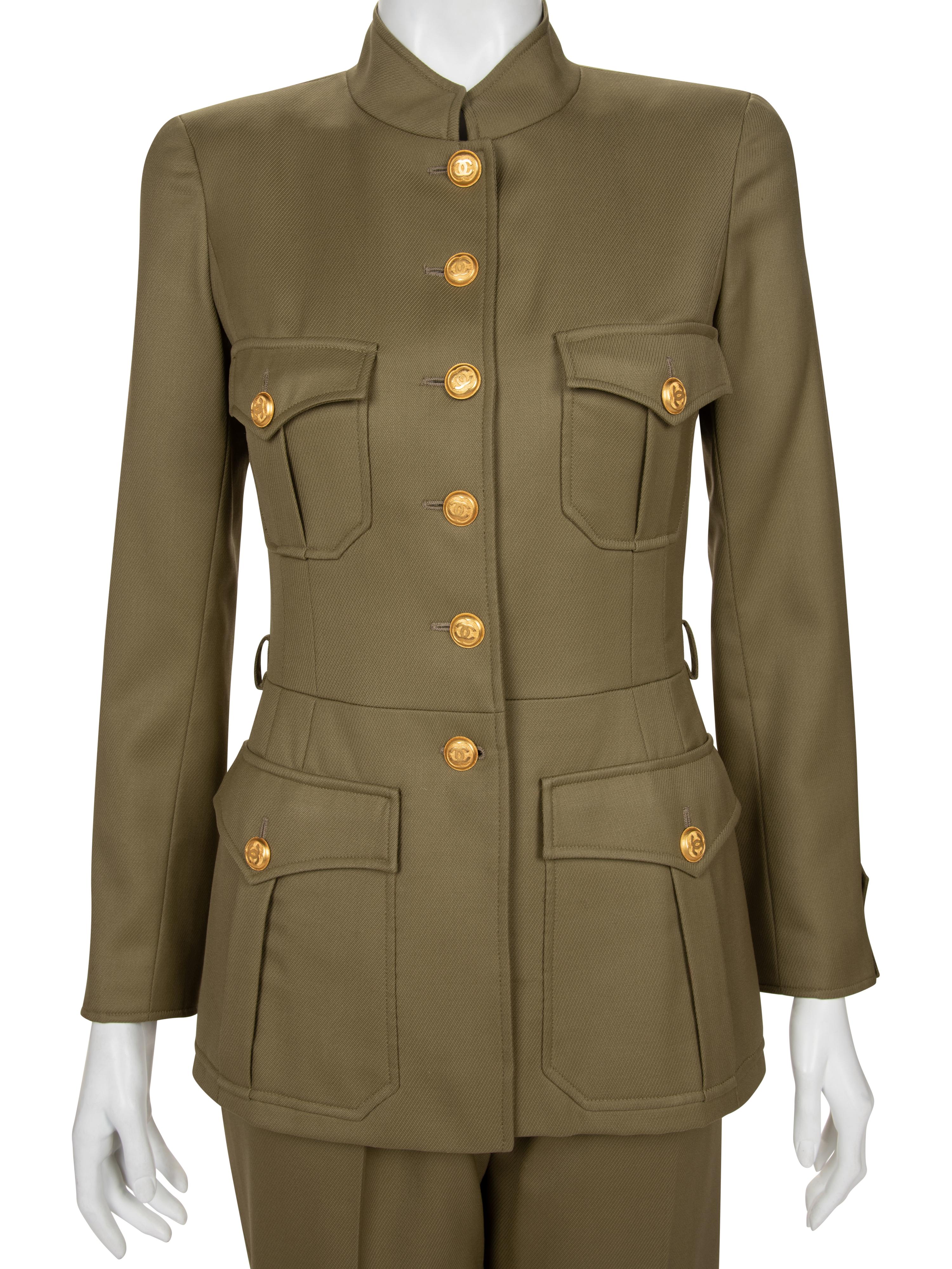 Chanel Military-Style Pant Ensemble, Fall 1996