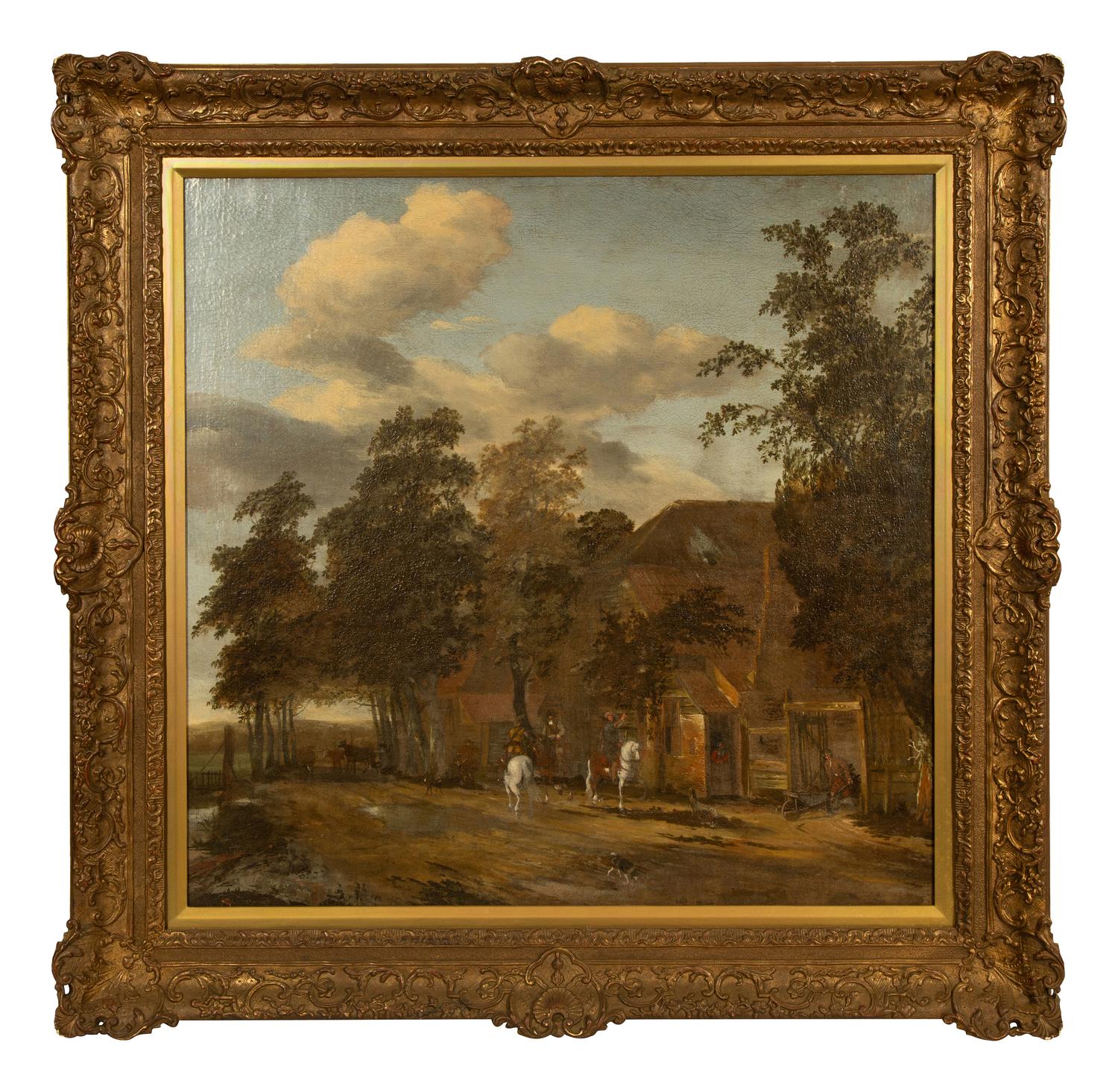 Travelers Halting at an Inn