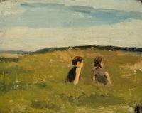 Figures in a Field , c. 1963