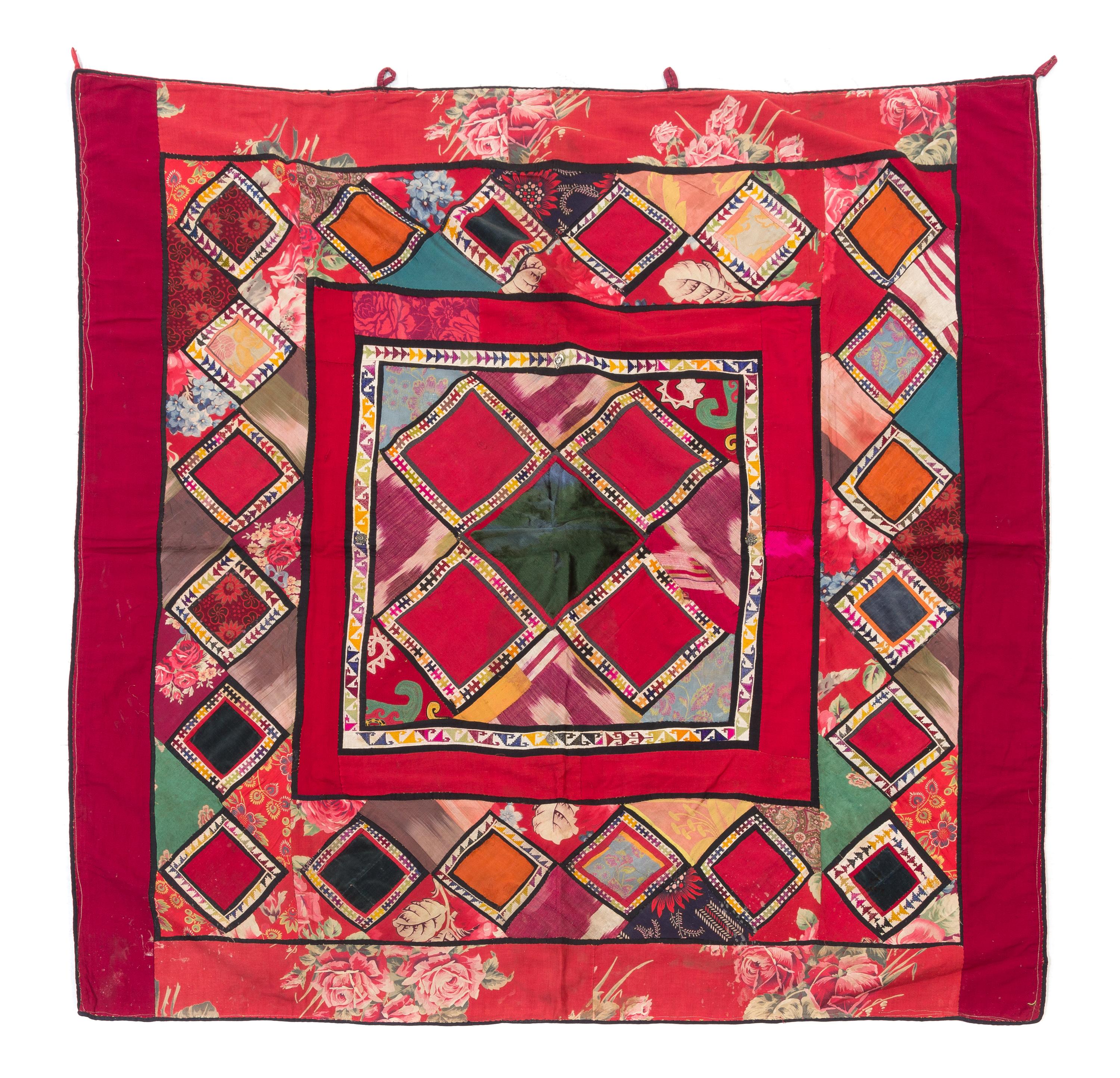 A Suzani Embroidery 7 feet 10 1/4 inches x 5 feet 3 1/2 inches. — MID-20TH CENTURY