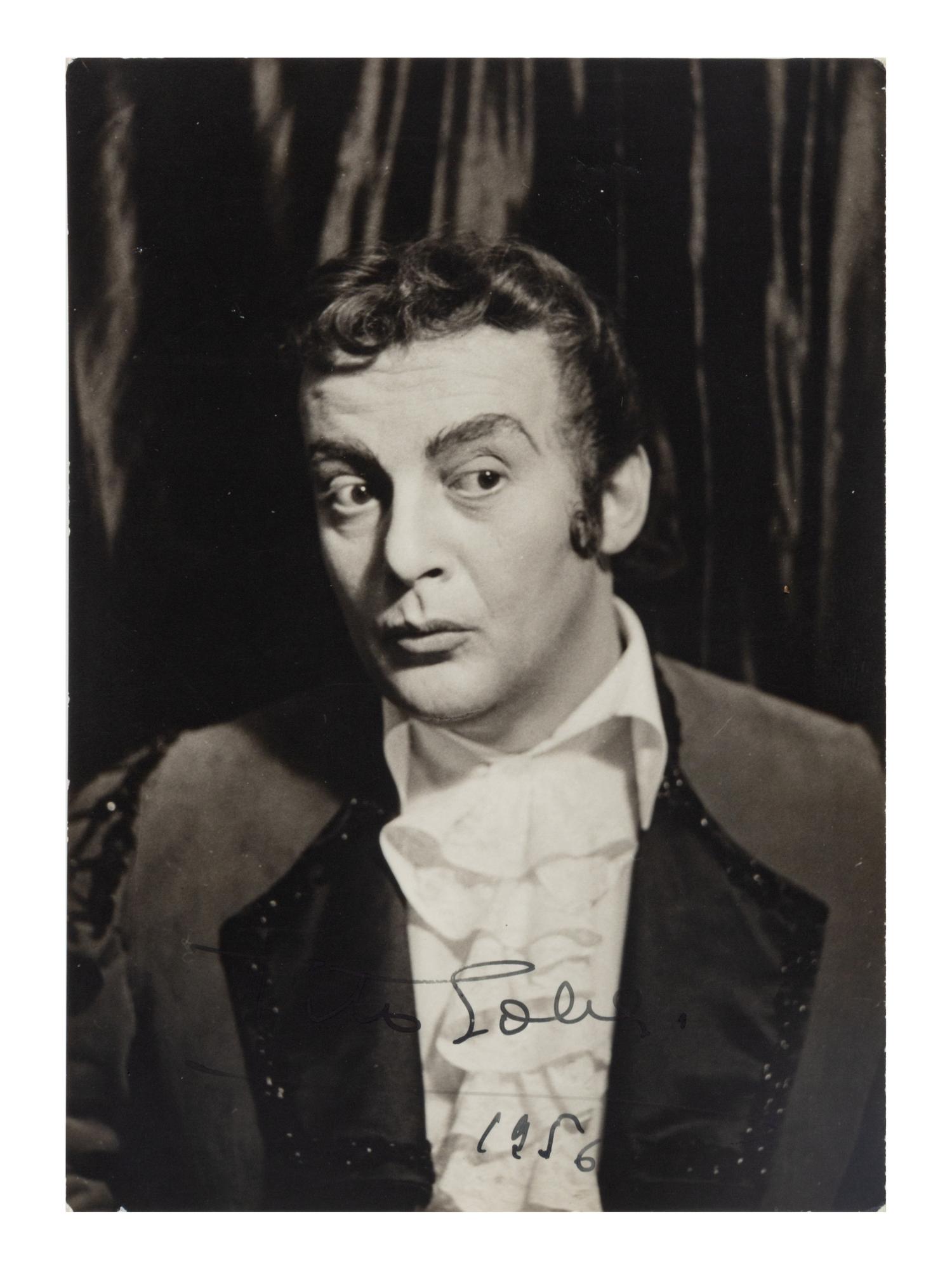[20TH-CENTURY OPERA SINGERS]. A group of 6 signed photographs of opera singers from the 1950s-1960s, comprising images of:
