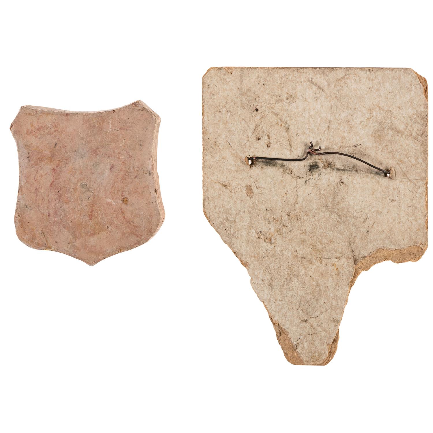 Civil War IX Corps badge comprised of clay from Petersburg Mine Explosion. Petersburg, Virginia, July 1864.