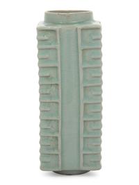 A Celadon Glazed Porcelain Cong Vase