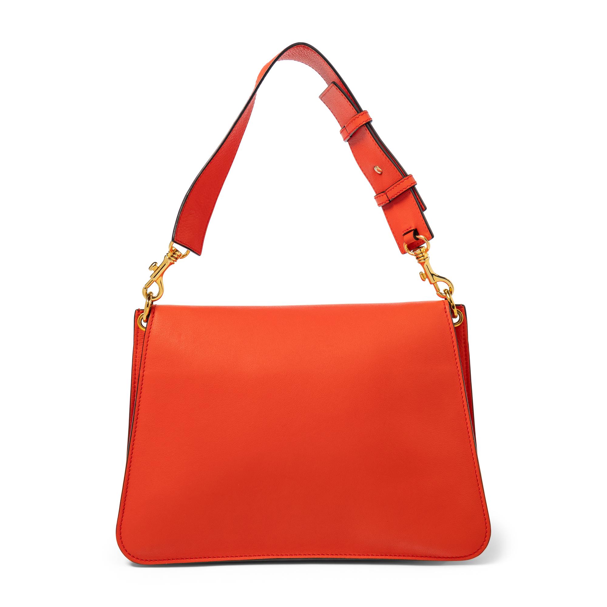 J.W. ANDERSON, RED LEATHER 'PIERCE' BAG