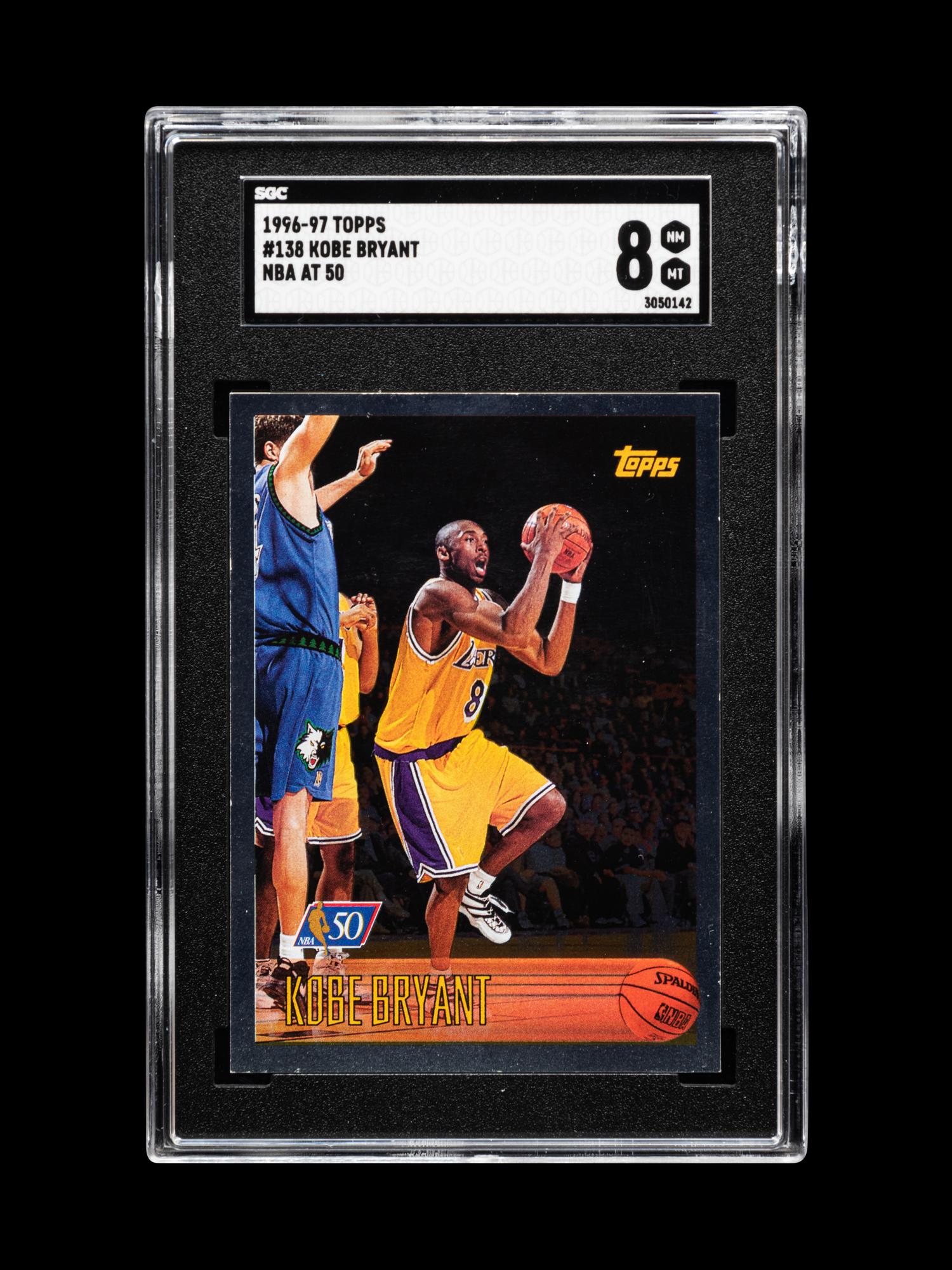 A Group of 1996-97 Topps Kobe Bryant Rookie Basketball Cards,