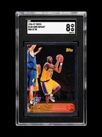 A Group of 1996-97 Topps Kobe Bryant Rookie Basketball Cards,