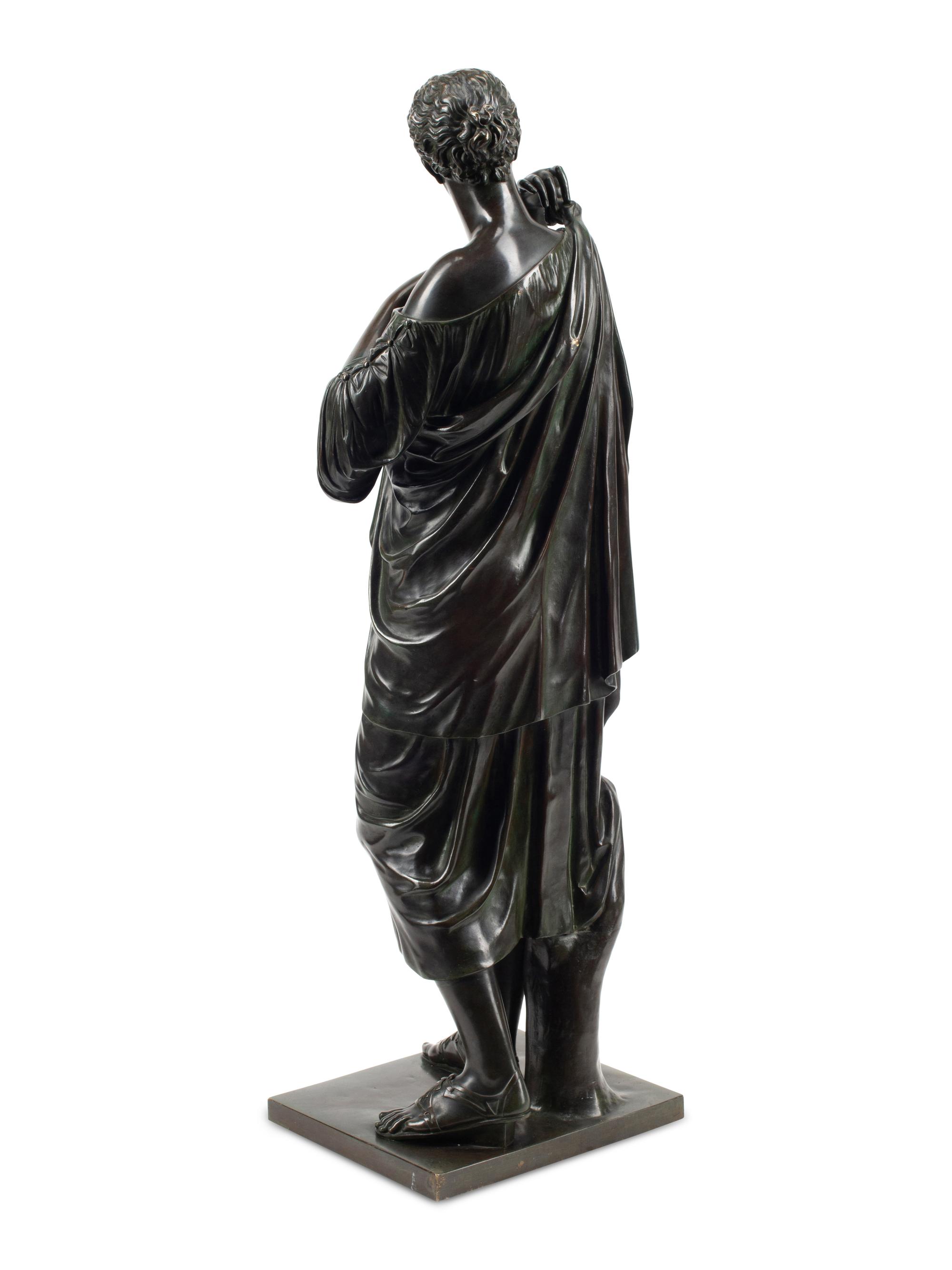 A Continental Neoclassical Bronze Figure