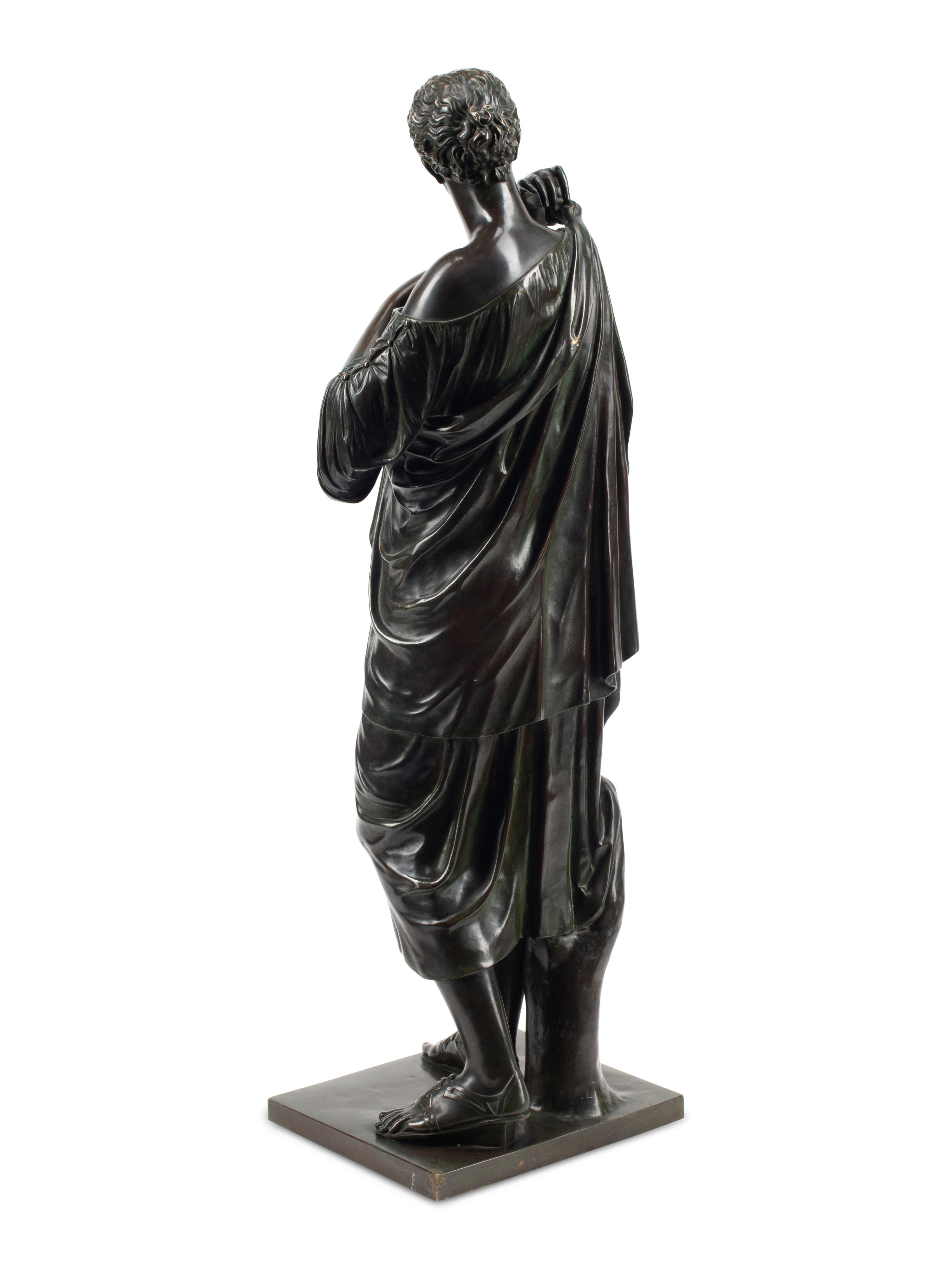 A Continental Neoclassical Bronze Figure