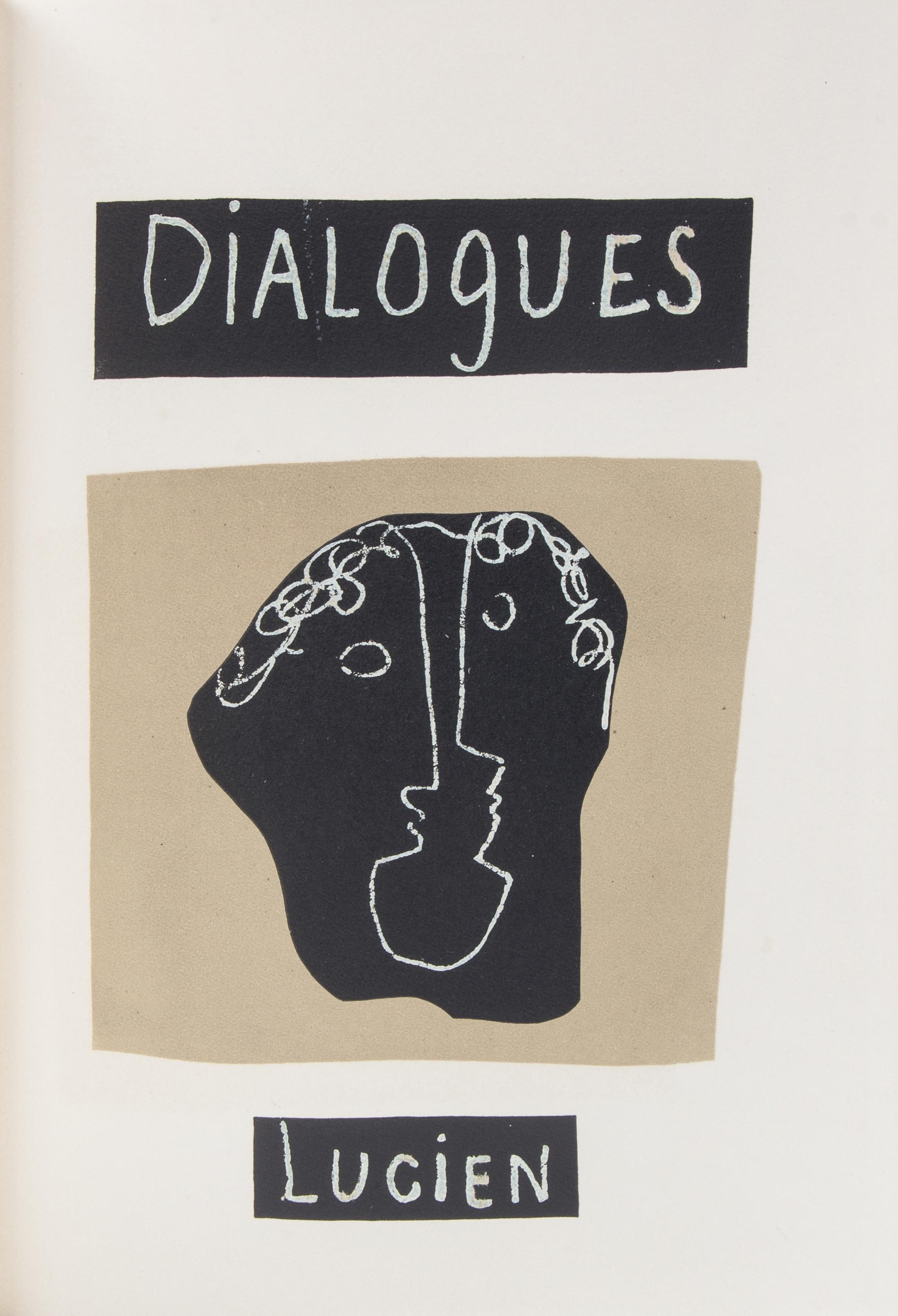 (LAURENS, HENRI) LUCIEN DE SAMOSATE [LUCIAN]. Dialogues. Paris, [1951]. Limited. Bound by Robert Bonfils. Signed.