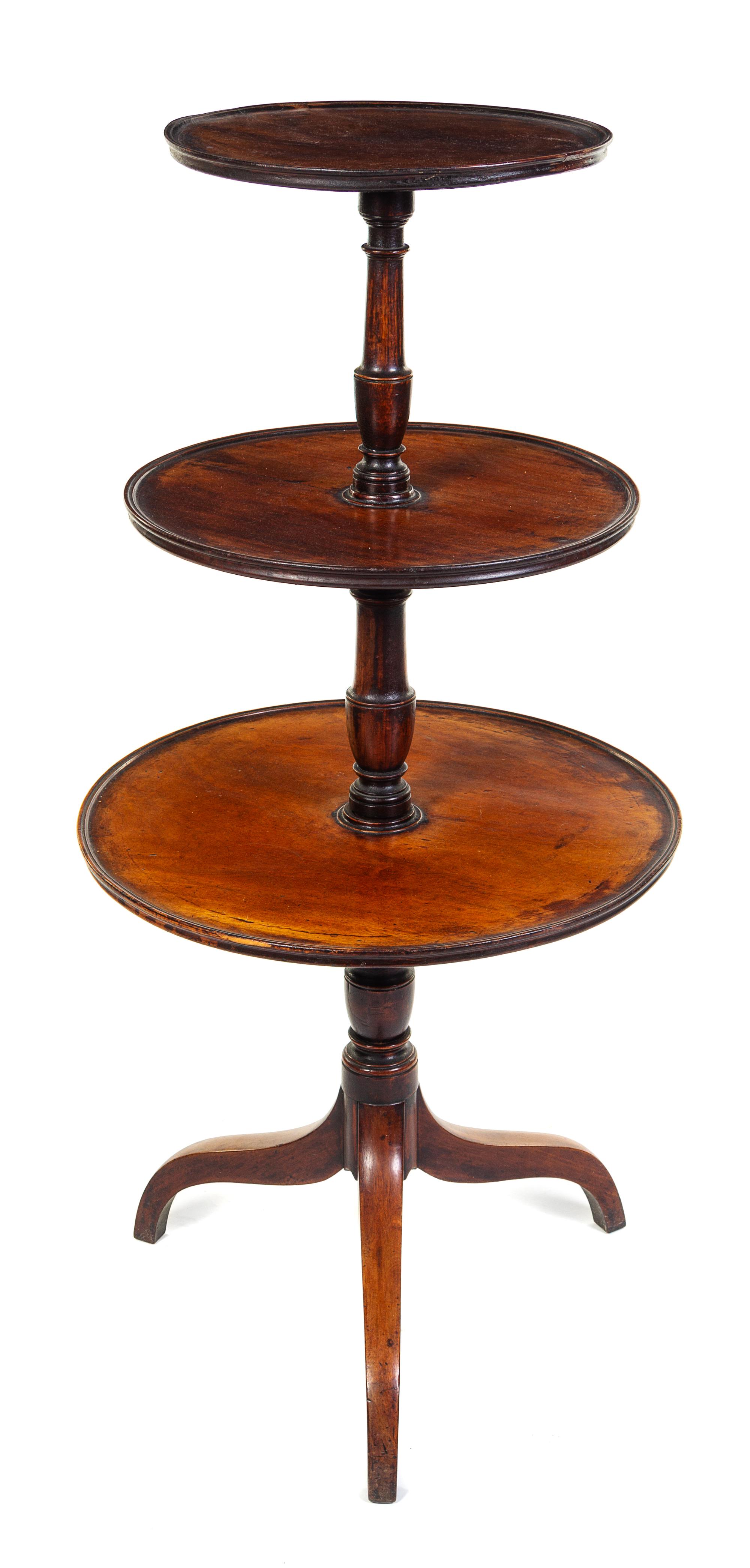 A George III Mahogany Dumbwaiter — 18TH CENTURY
