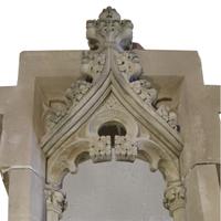 A Carved Limestone Architectural Niche 56" W x 16" D x 122" H — United States, Circa 1920