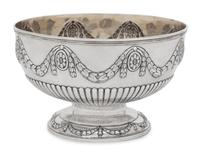 A Victorian Silver Centerpiece Bowl