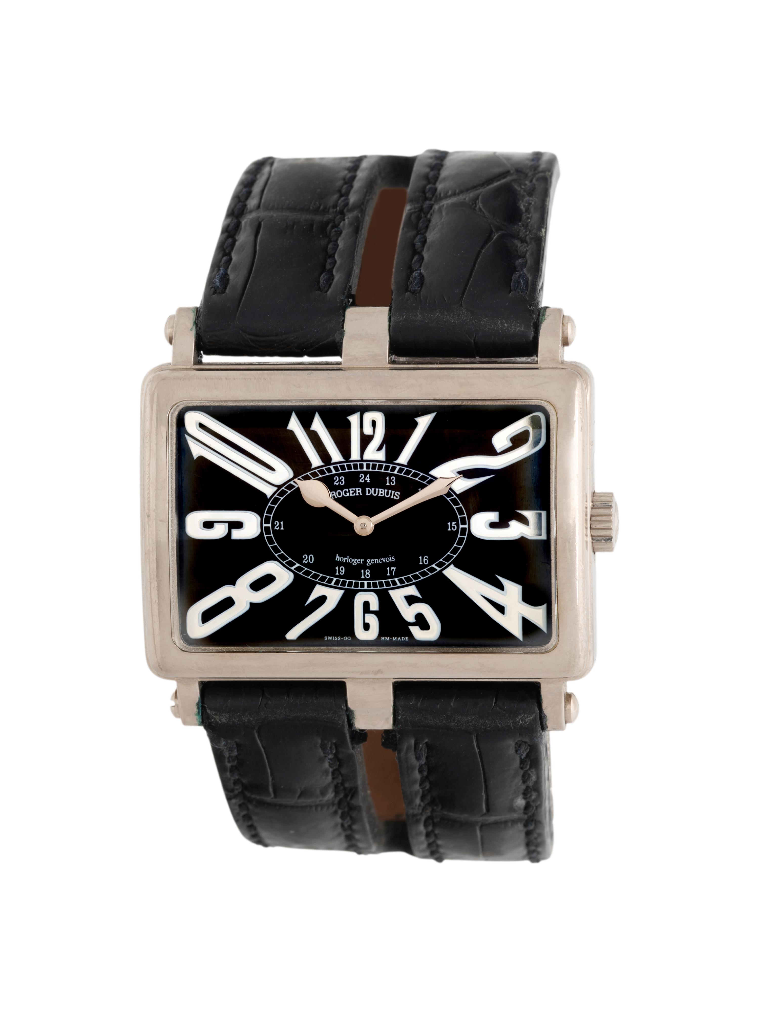 ROGER DUBUIS, 18K WHITE GOLD 'TOO MUCH' WATCH