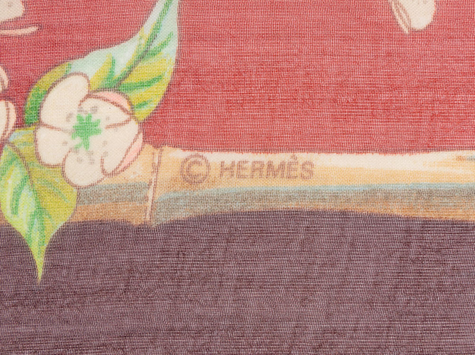 Three Hermès 90cm Silk Chiffon Scarves