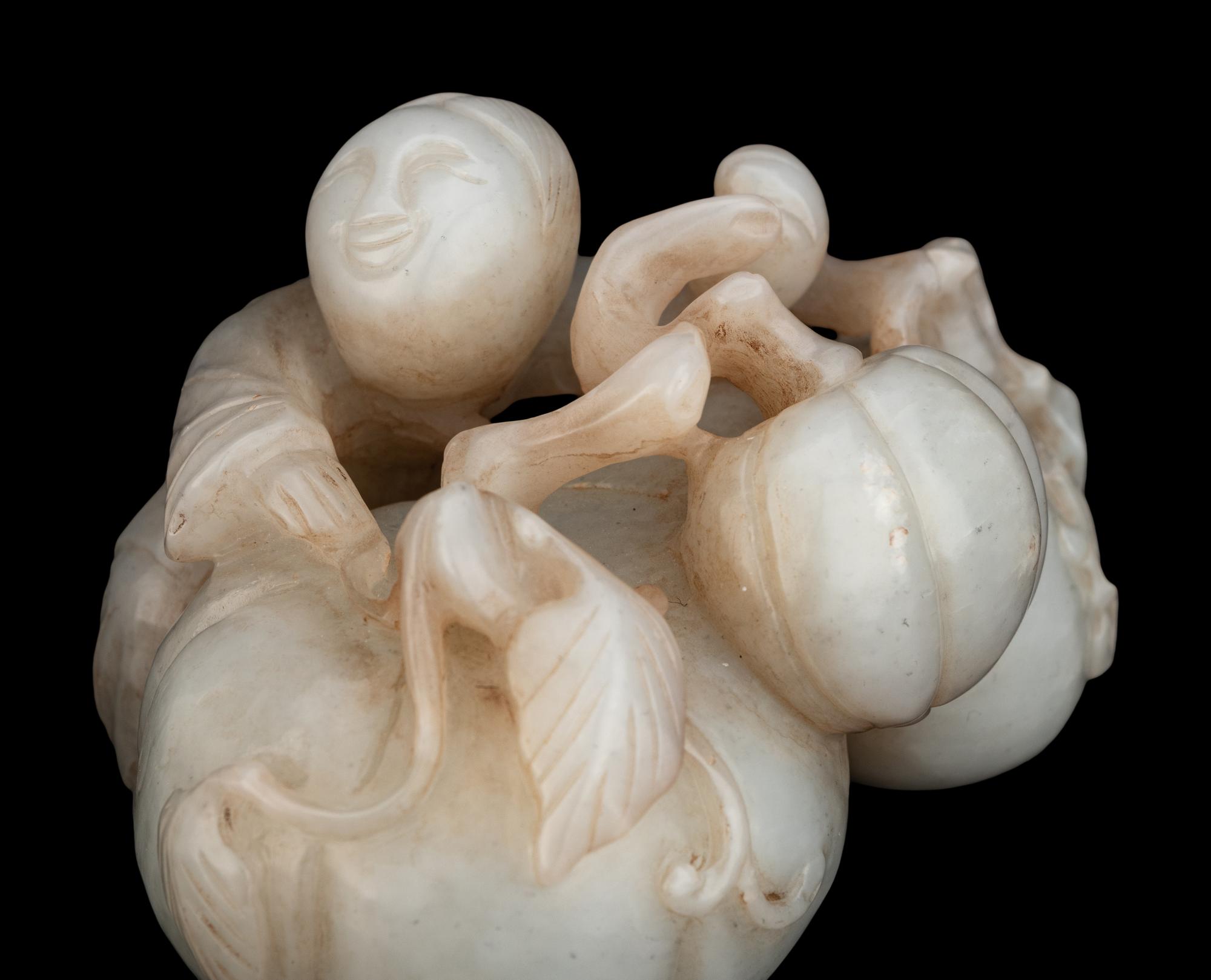 Two Chinese Celadon Jade Carvings