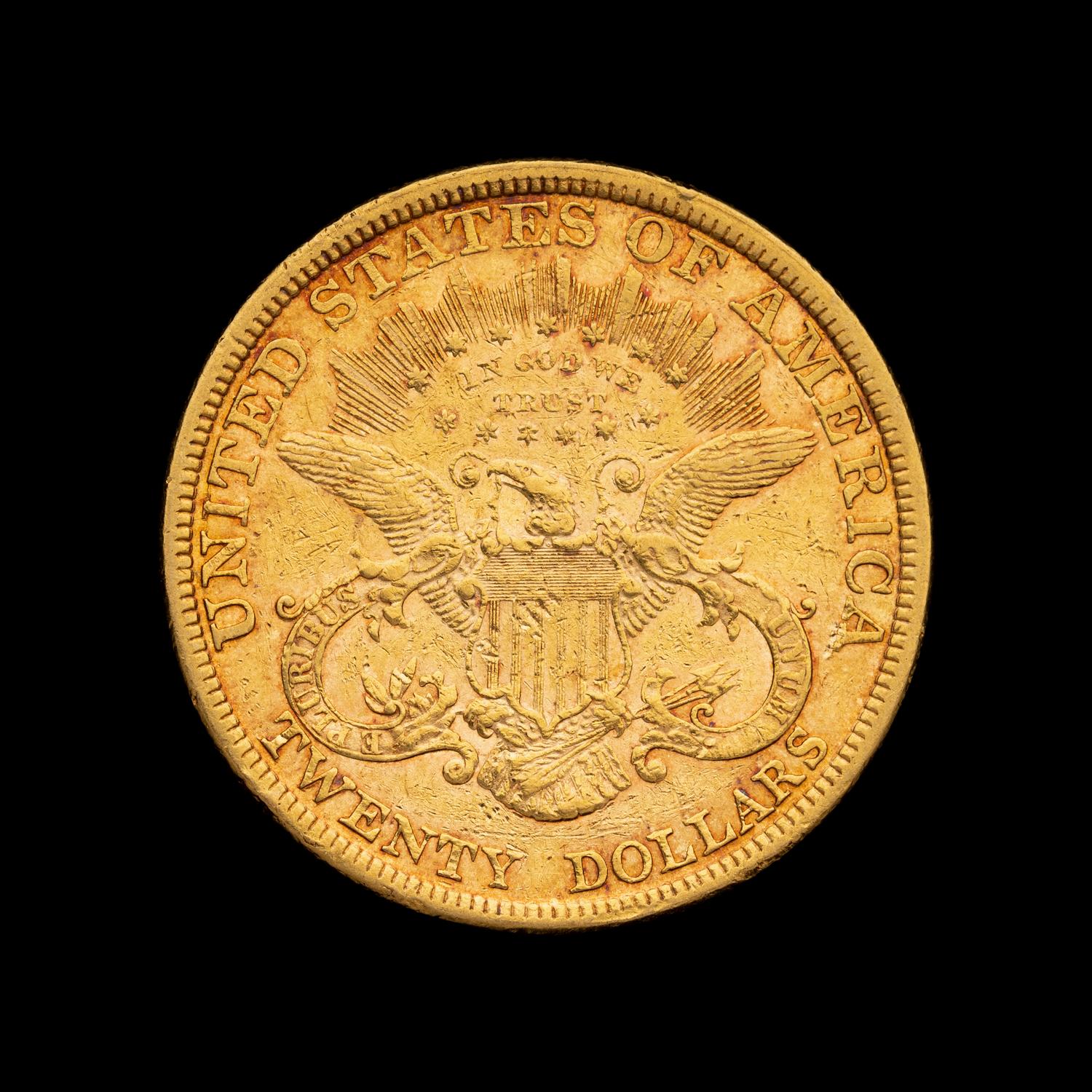 An 1877 Liberty Head $20 Gold Coin