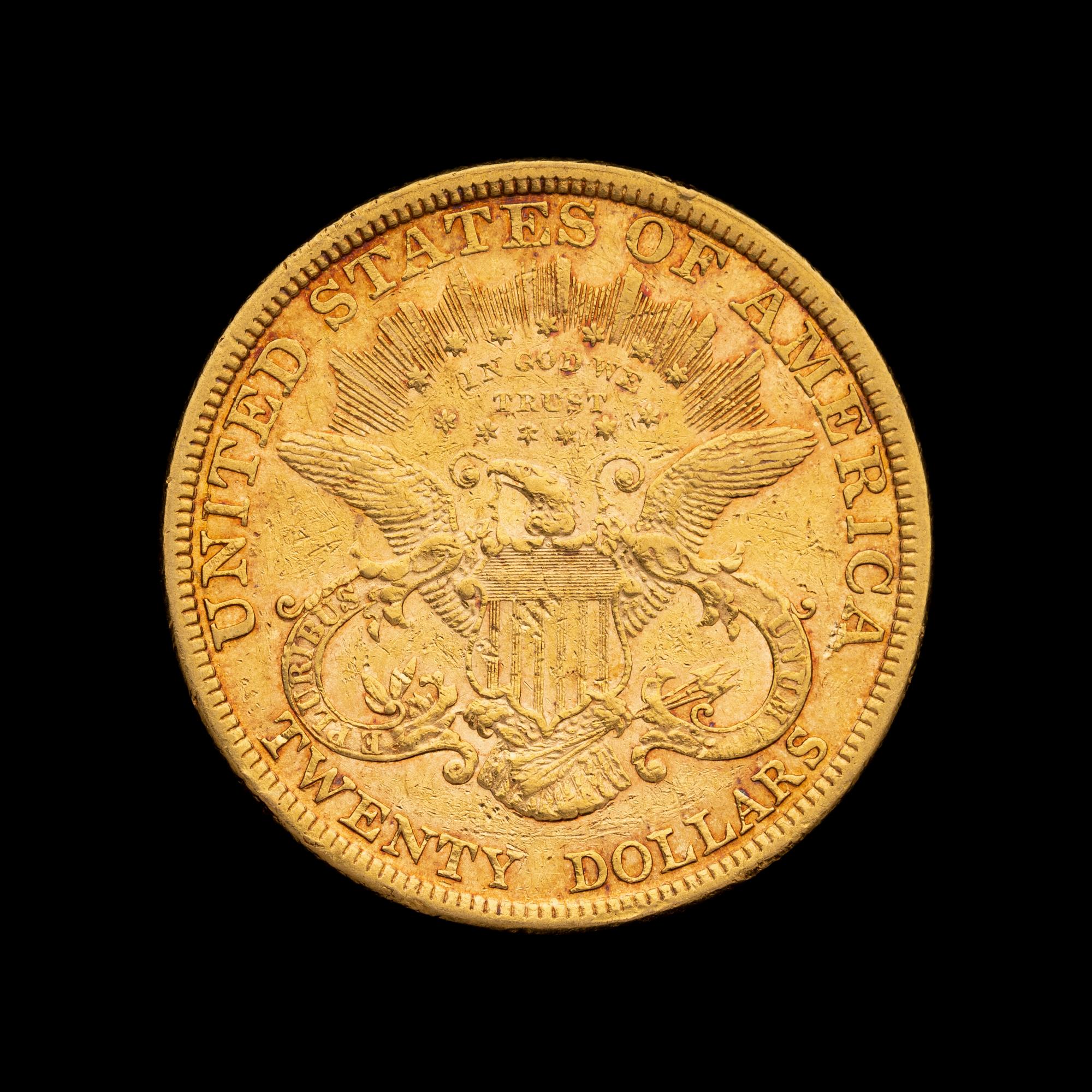 An 1877 Liberty Head $20 Gold Coin
