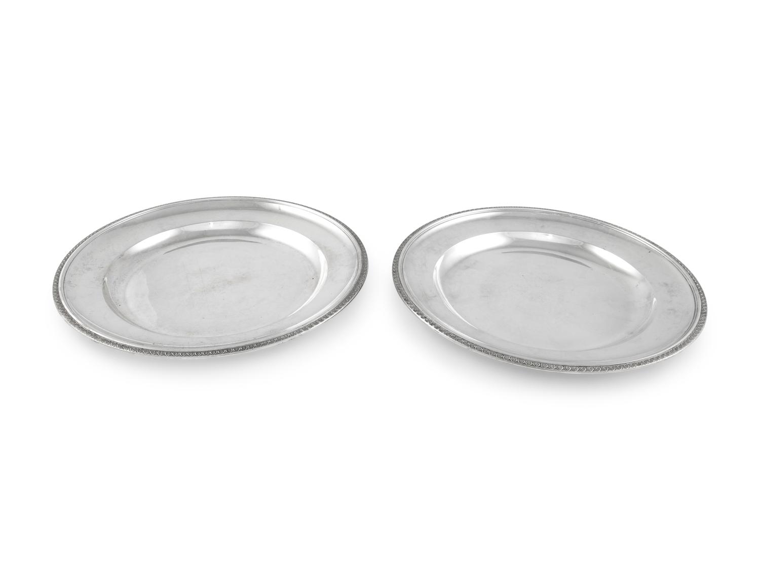 A Pair of Austrian Silver Serving Dishes