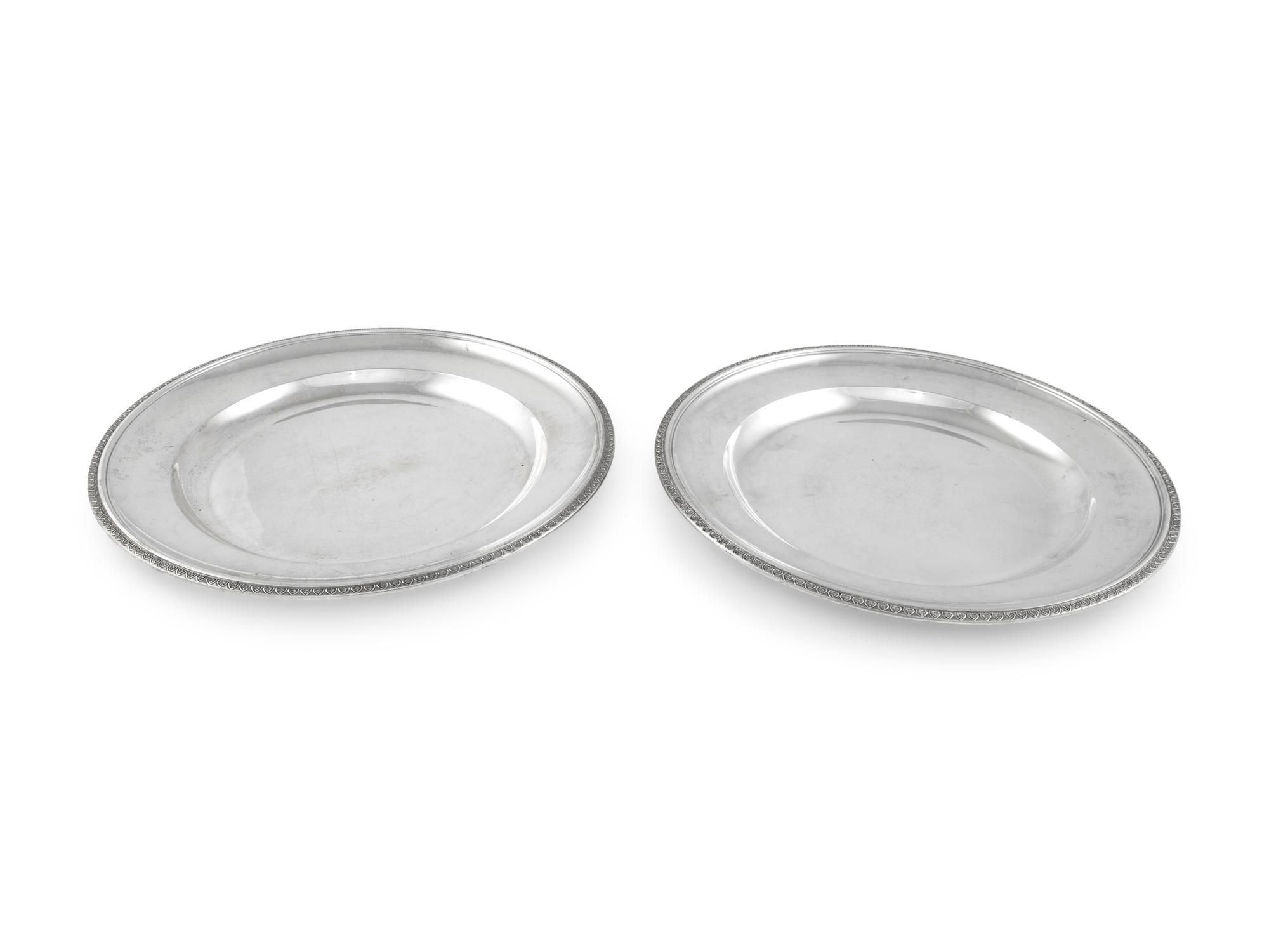 A Pair of Austrian Silver Serving Dishes