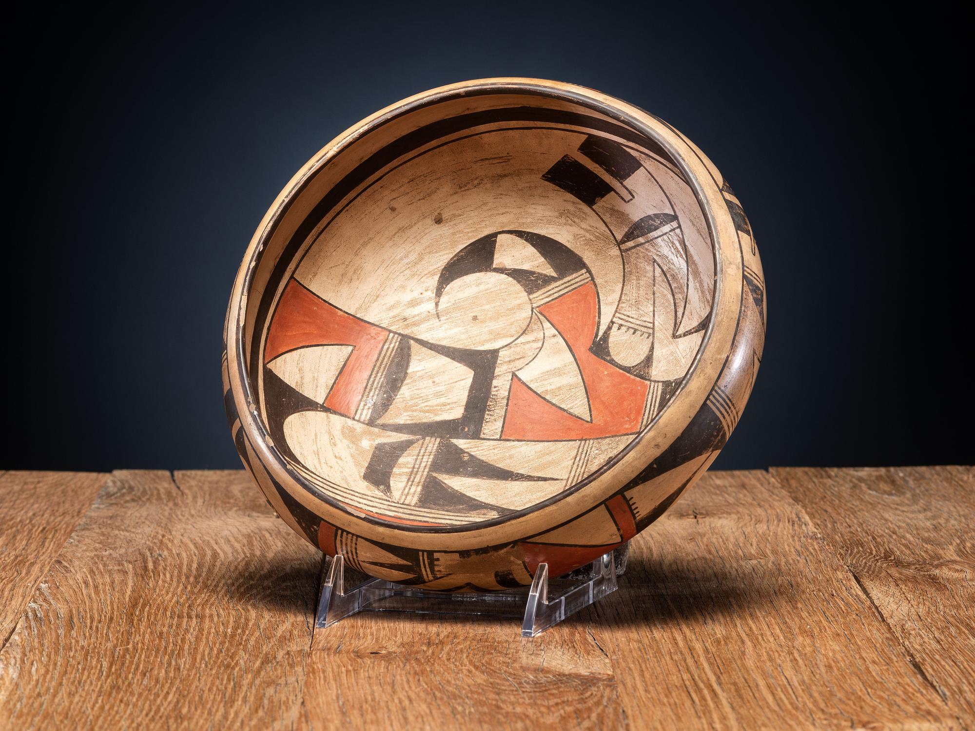 Polychrome Pottery Bowl