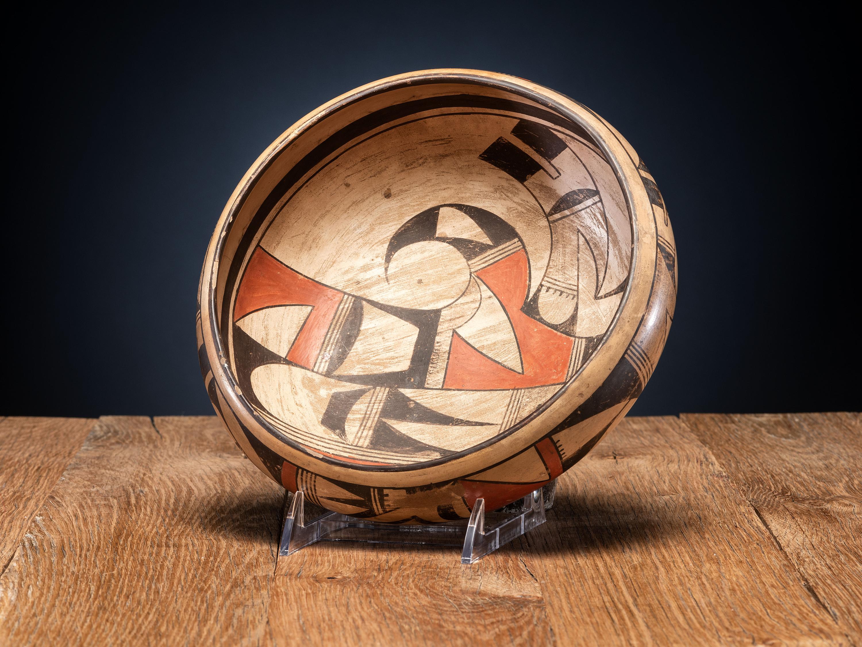 Polychrome Pottery Bowl
