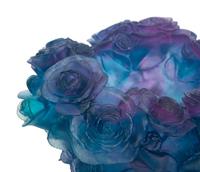 A Daum Pâte de Verre Roses Vase