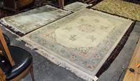 A Group of Three Chinese Wool Rugs Largest: 8 feet 9 inches x 5 feet 6 inches. — SECOND HALF 20TH CENTURY