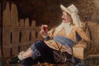 A Hand-Embellished Print after Francesco Vinea (Italian, 1845-1902)