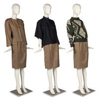 One Gianni Versace Ensemble and Two Tops