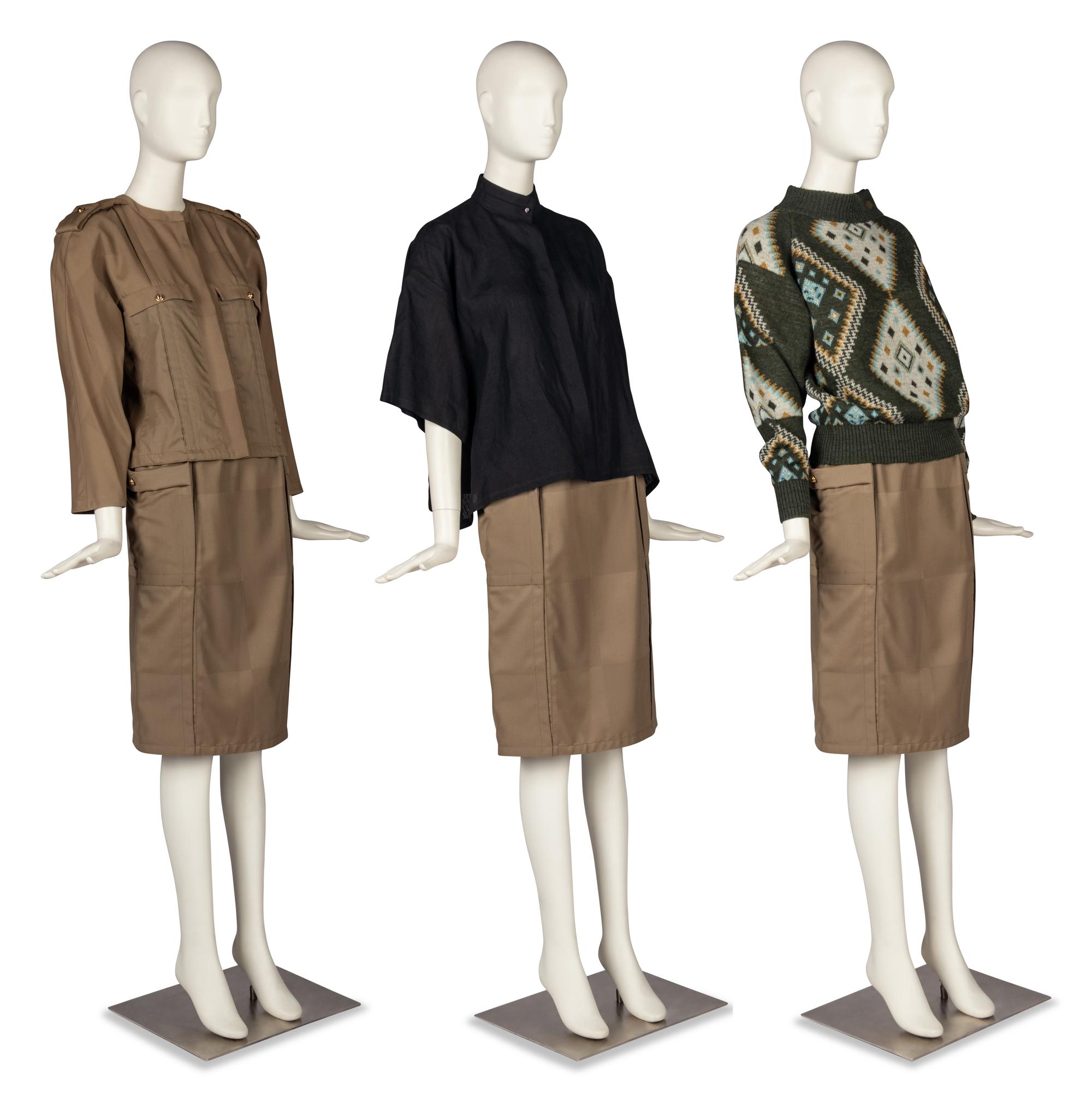 One Gianni Versace Ensemble and Two Tops