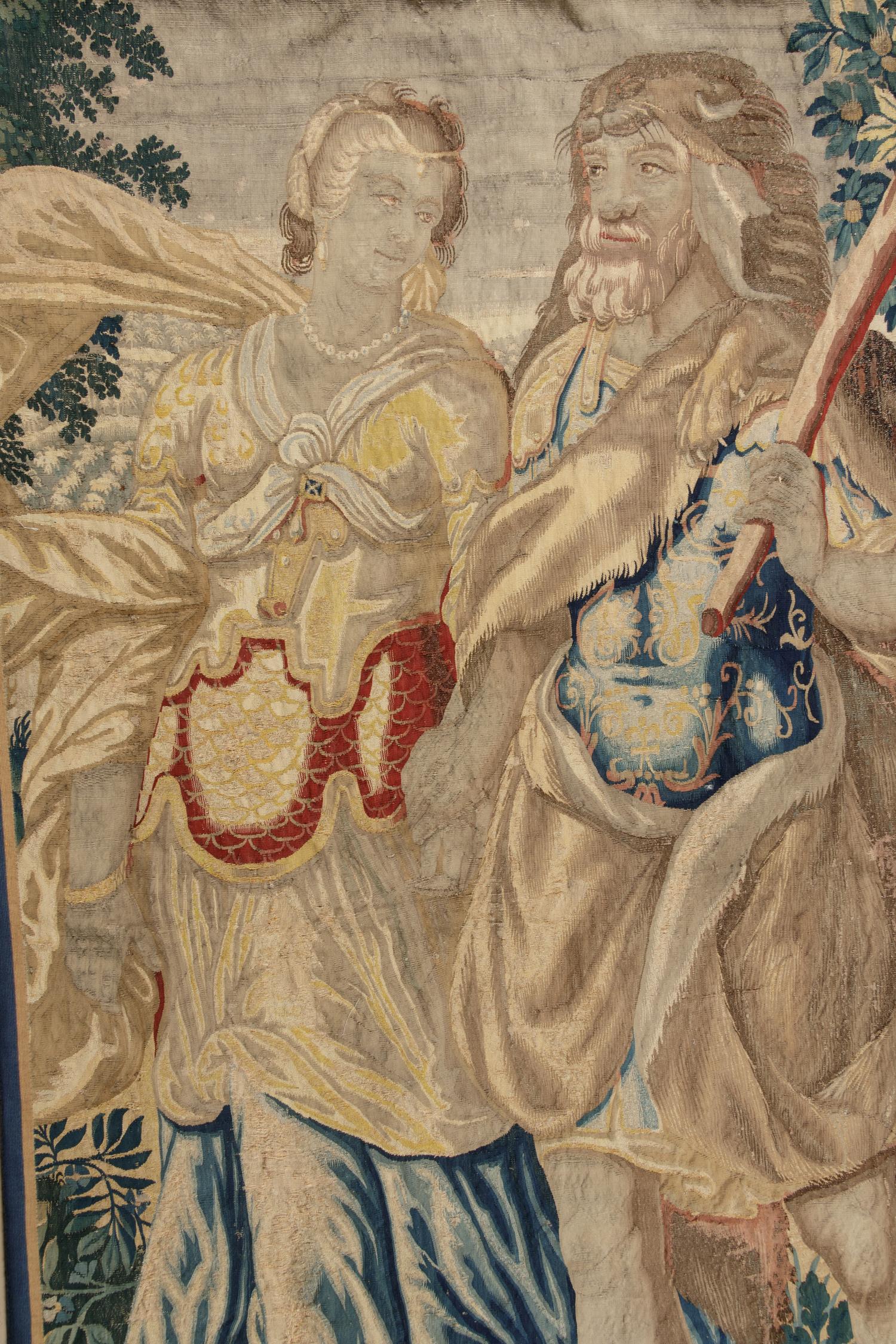 A Continental Wool Tapestry