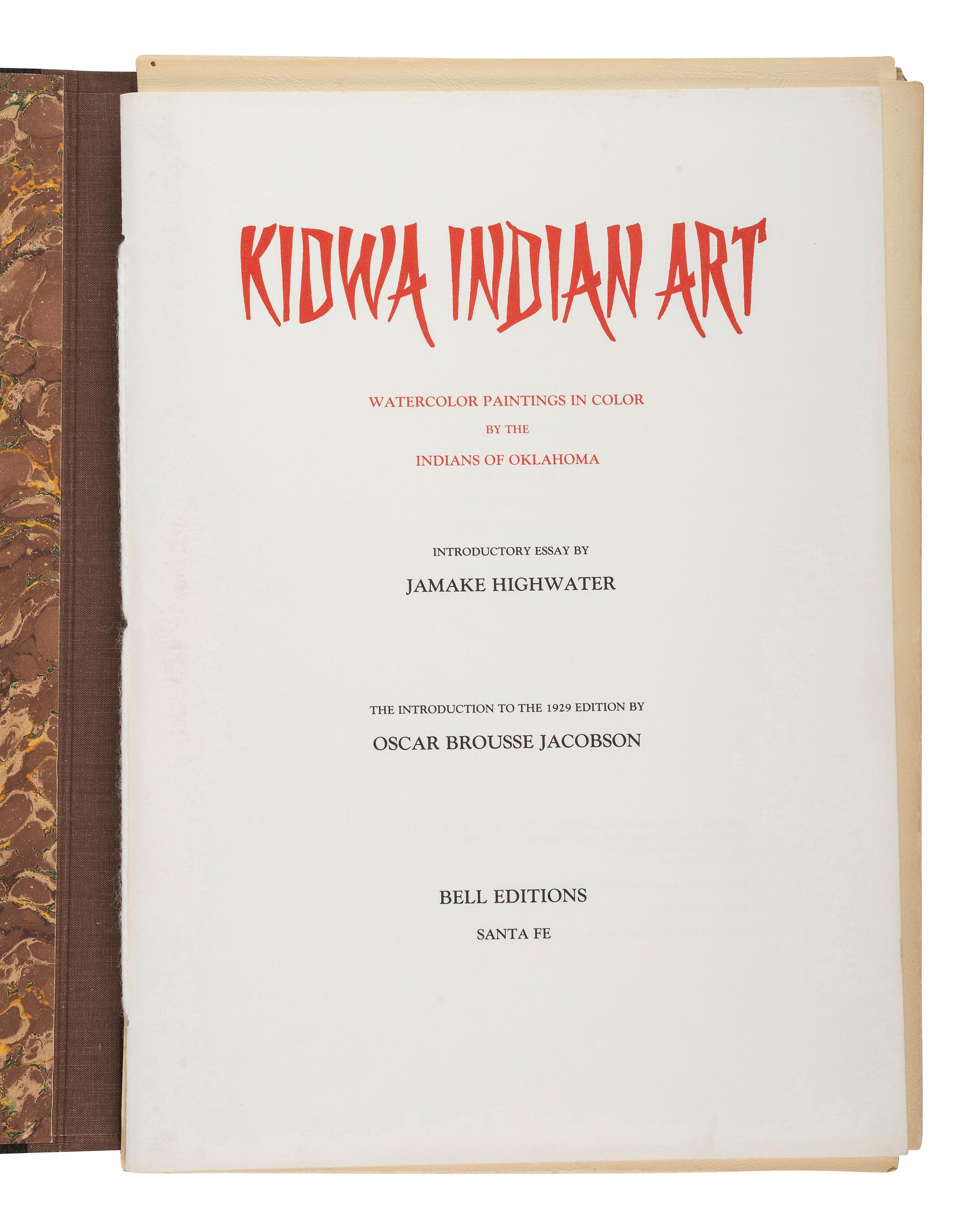 [PLAINS] Kiowa Indian Art. Watercolor Paintings in Color by the Indians of Oklahoma