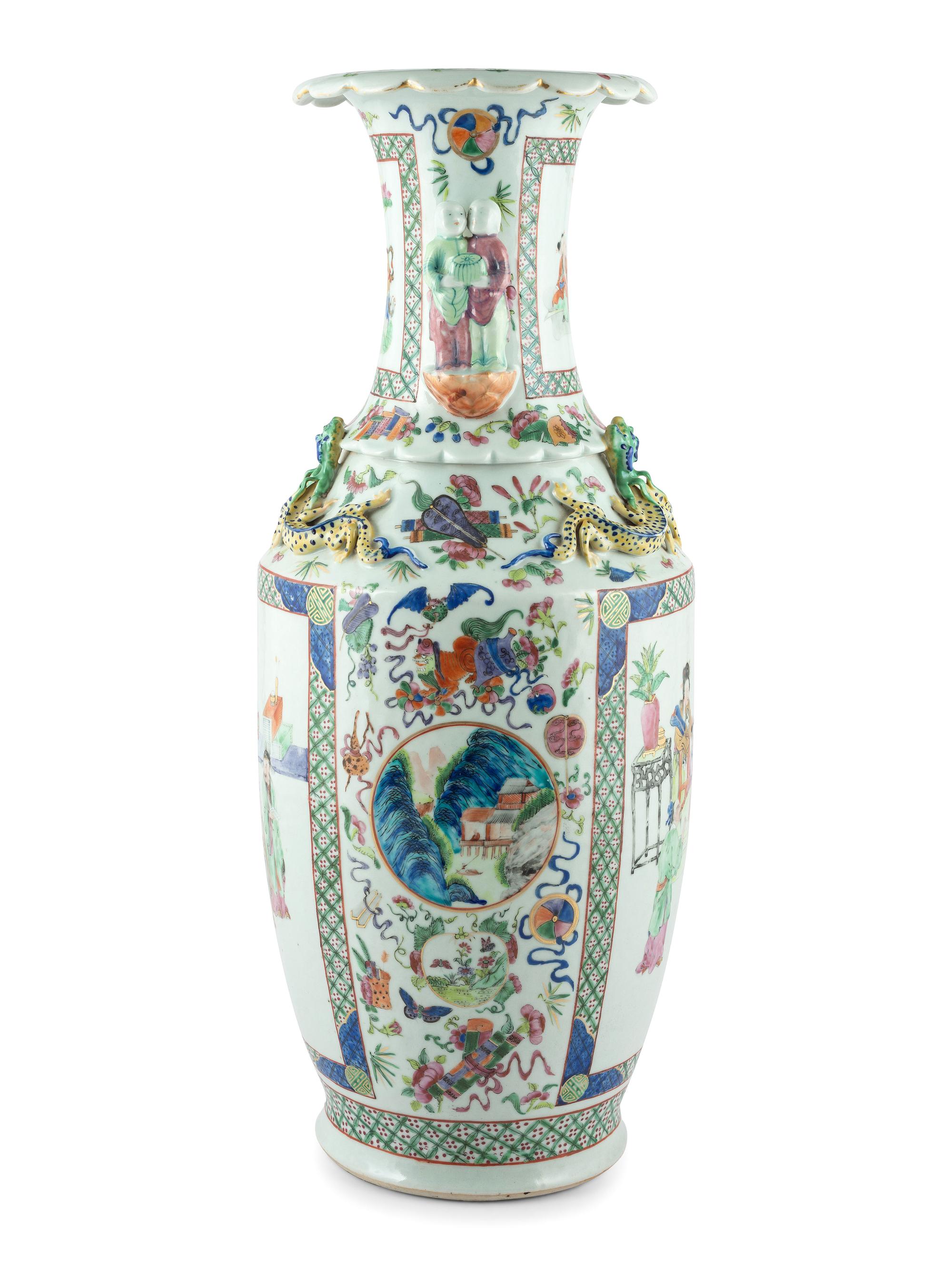 A Chinese Enameled Porcelain Vase