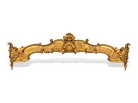 A Large Louis XV Style Carved Giltwood Baldachin