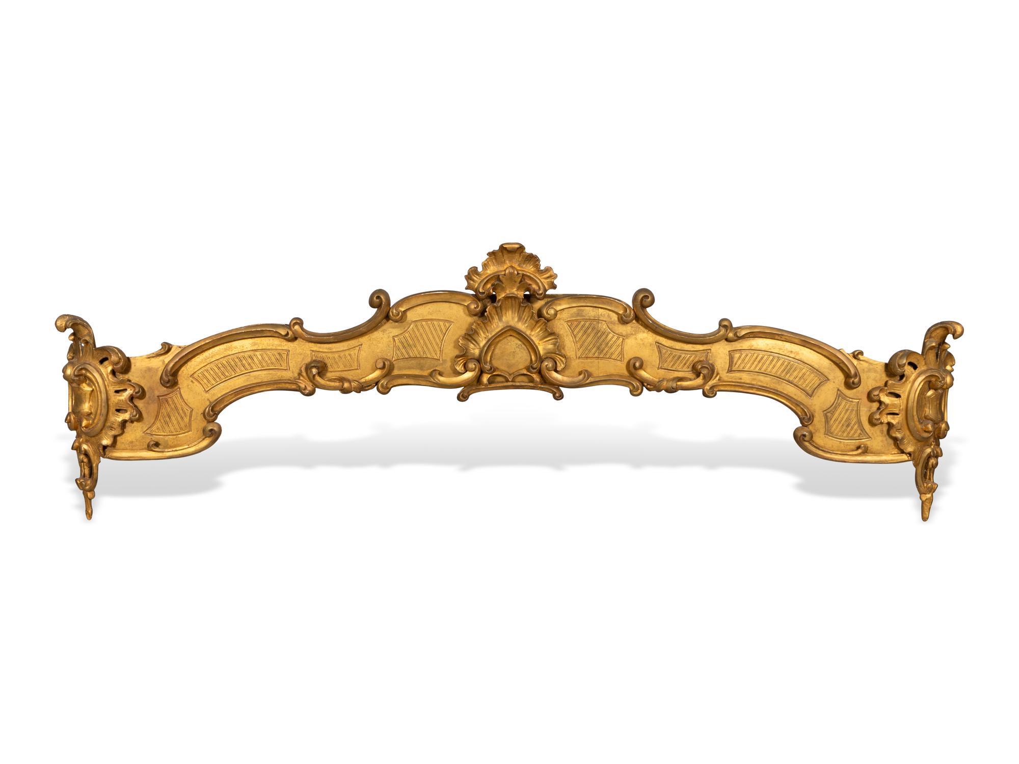 A Large Louis XV Style Carved Giltwood Baldachin