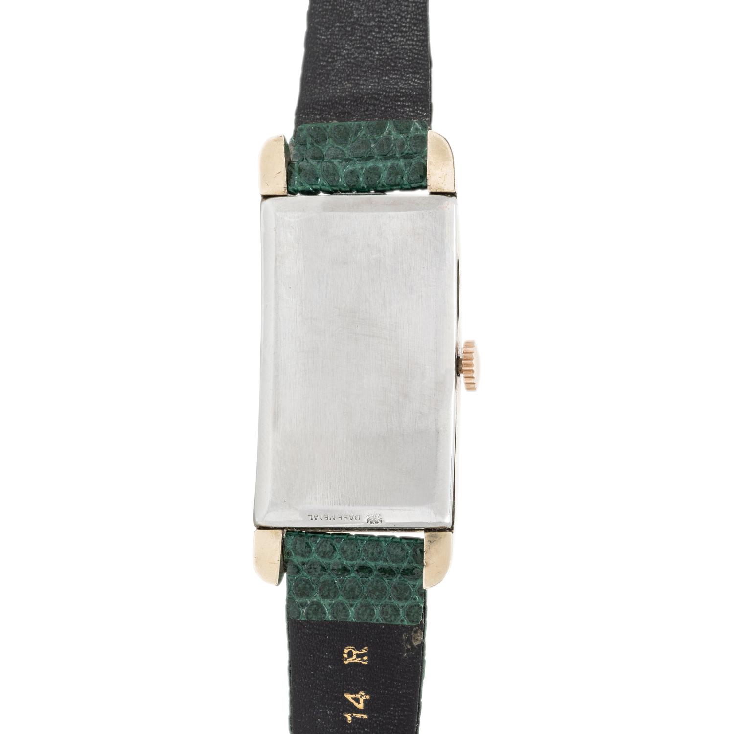 GRUEN, REF. 279 YELLOW GOLD AND STEEL 'CURVEX' WATCH