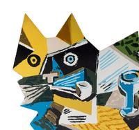 Van Gogh/Braque Cat